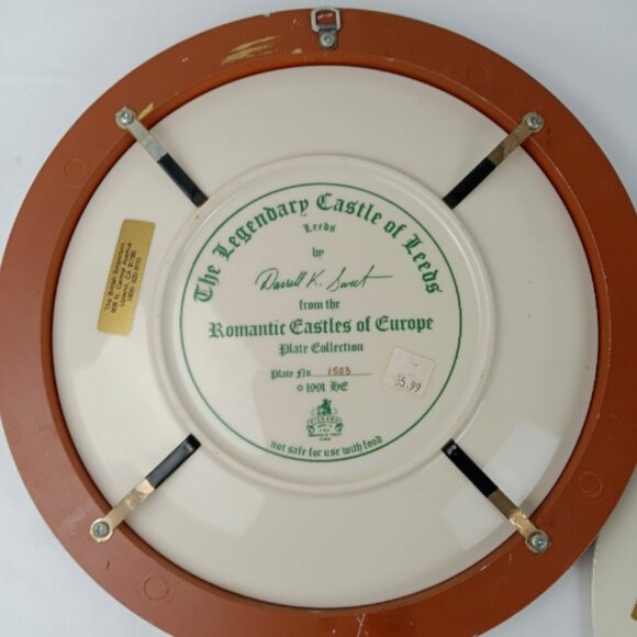 2 Picard 90-92 Romantic Castles of Europe Collectors Plates By Darrell K Sweet - Picture 6 of 6